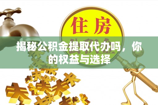 罗庄揭秘公积金提取代办吗，你的权益与选择