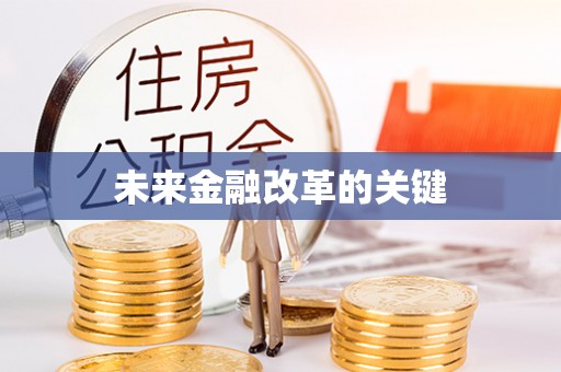 罗庄未来金融改革的关键