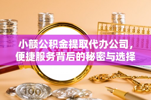 罗庄小额公积金提取代办公司，便捷服务背后的秘密与选择指南