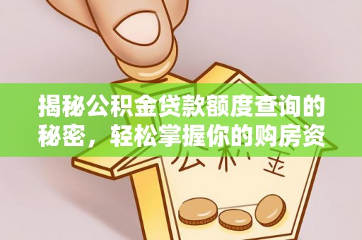 罗庄揭秘公积金贷款额度查询的秘密，轻松掌握你的购房资金