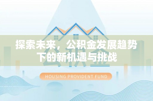 罗庄探索未来，公积金发展趋势下的新机遇与挑战